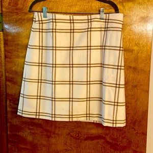J. Crew plaid wool skirt- size 12